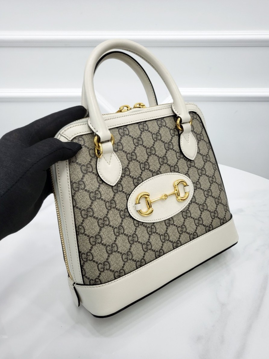 [미다스] 구찌 GG 수프림 1955 홀스빗 탑핸들 스몰 621220