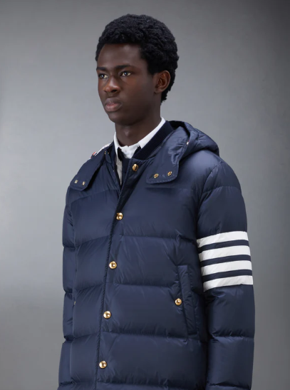 [미다스] 톰브라운 사선 완장 롱 패딩 MOD041X 3