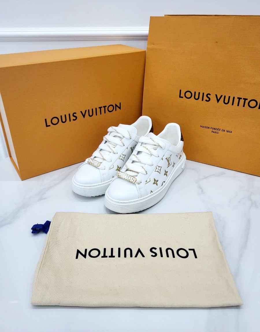 [미다스] 루이비통 모노그램 화이트골드 타임아웃 38