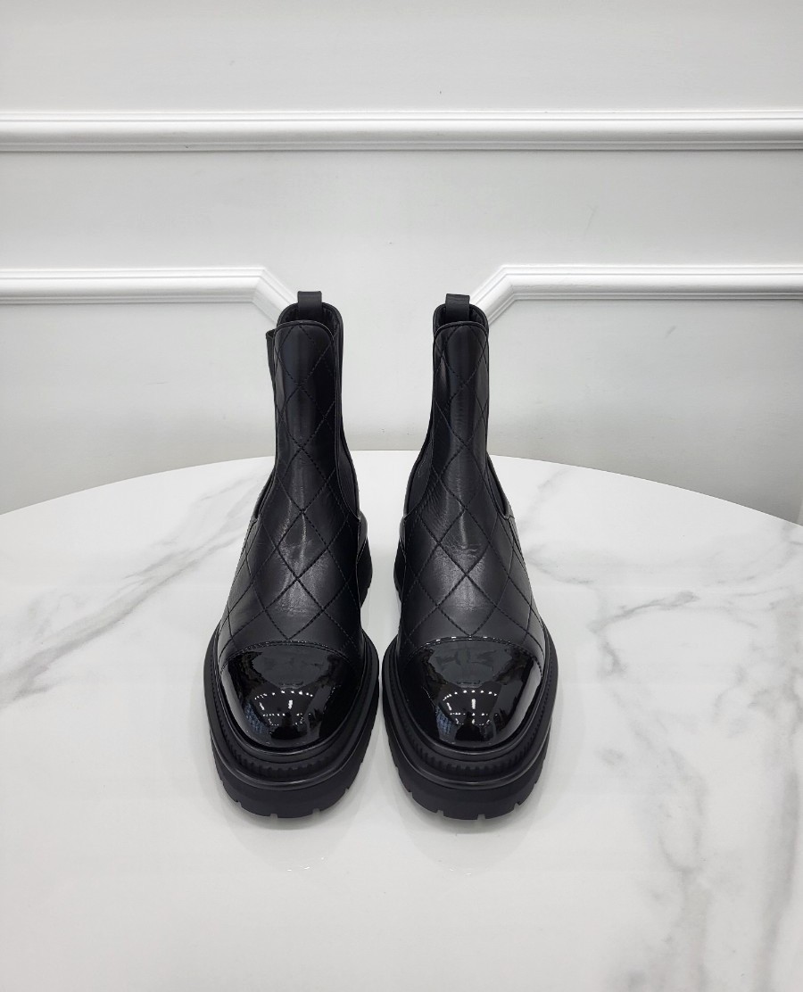 [미다스] 샤넬 카프스킨 페이던트 앵클 부츠 36C G45087