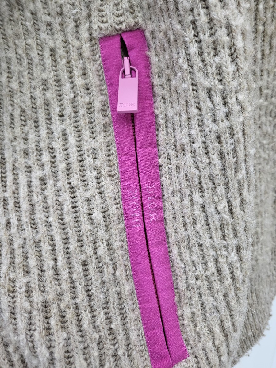 [미다스] 디올 지퍼 디테일 카라 스웨터 XL 383M640AT547