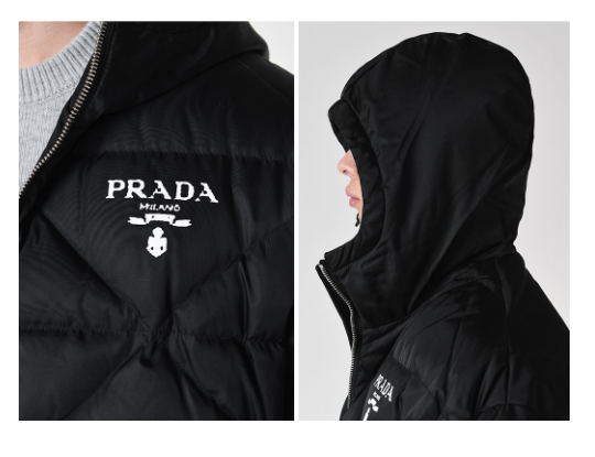 [미다스] 프라다 리나일론 퀄팅 다운 롱패딩 SGC042 L 새상품