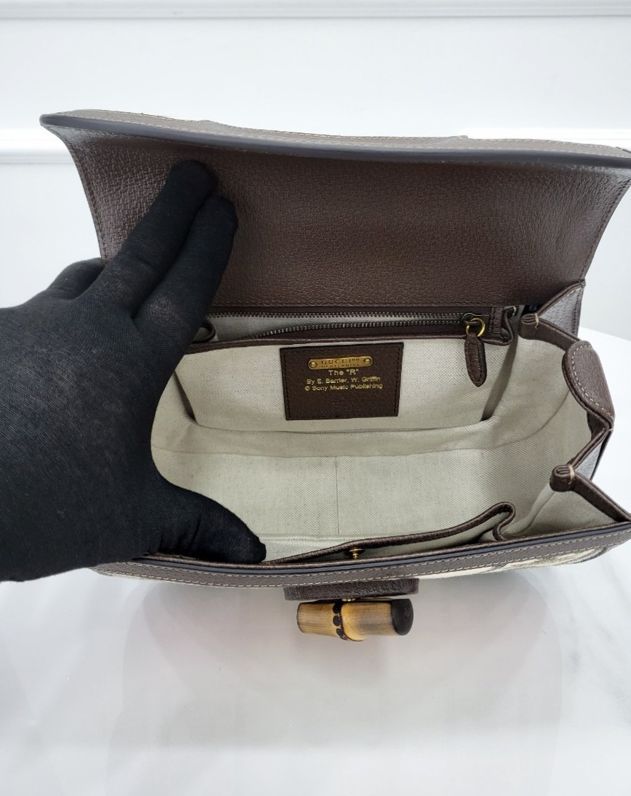 [미다스] 구찌 100주년 뱀부 미듐 토트백 681173