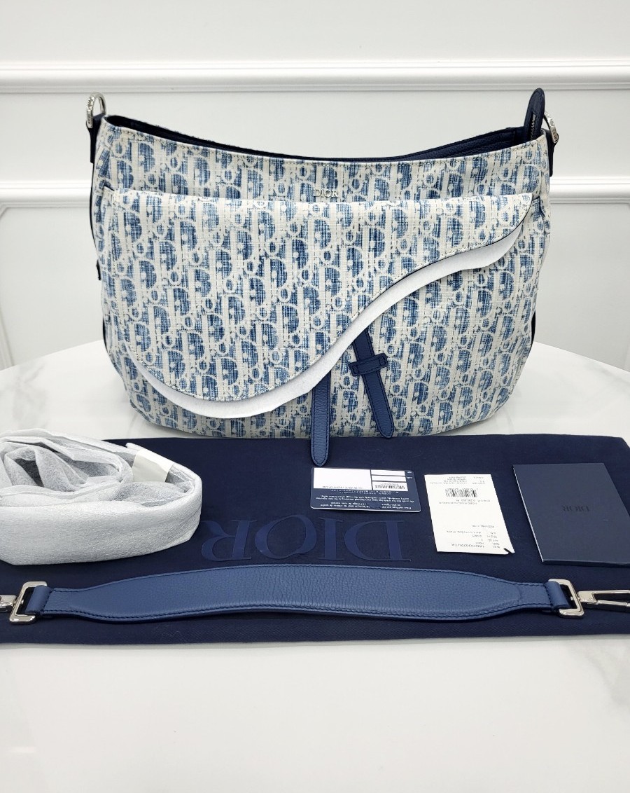 [미다스] 디올 오블리크 카스리 새들 소프트백 1ADHO022UTK