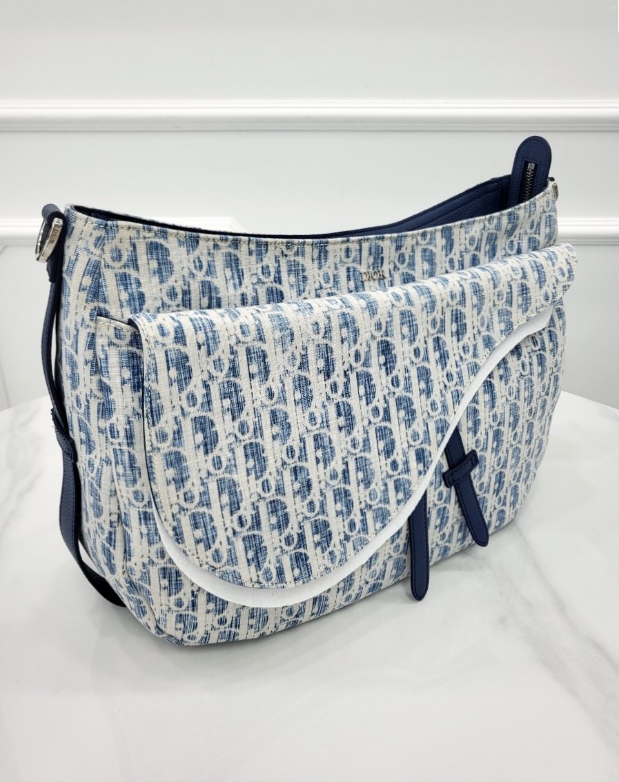 [미다스] 디올 오블리크 카스리 새들 소프트백 1ADHO022UTK