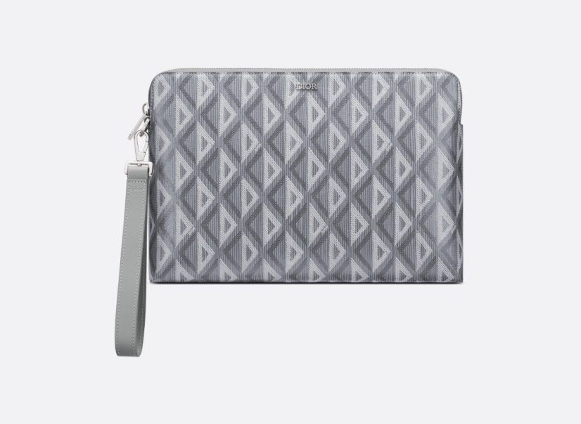 [미다스] 디올 CD 다이아몬드 캔버스 파우치 그레이 2ESCA251DCO