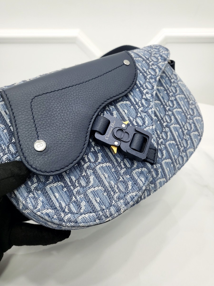 [미다스] 디올 오블리크 자카드 새들 스트랩백 블루 1ADPO325YKY H04E