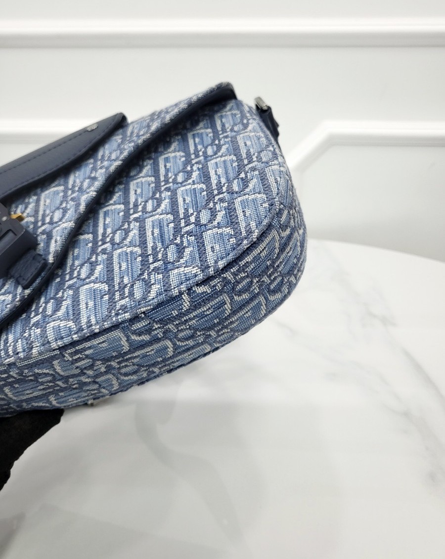 [미다스] 디올 오블리크 자카드 새들 스트랩백 블루 1ADPO325YKY H04E