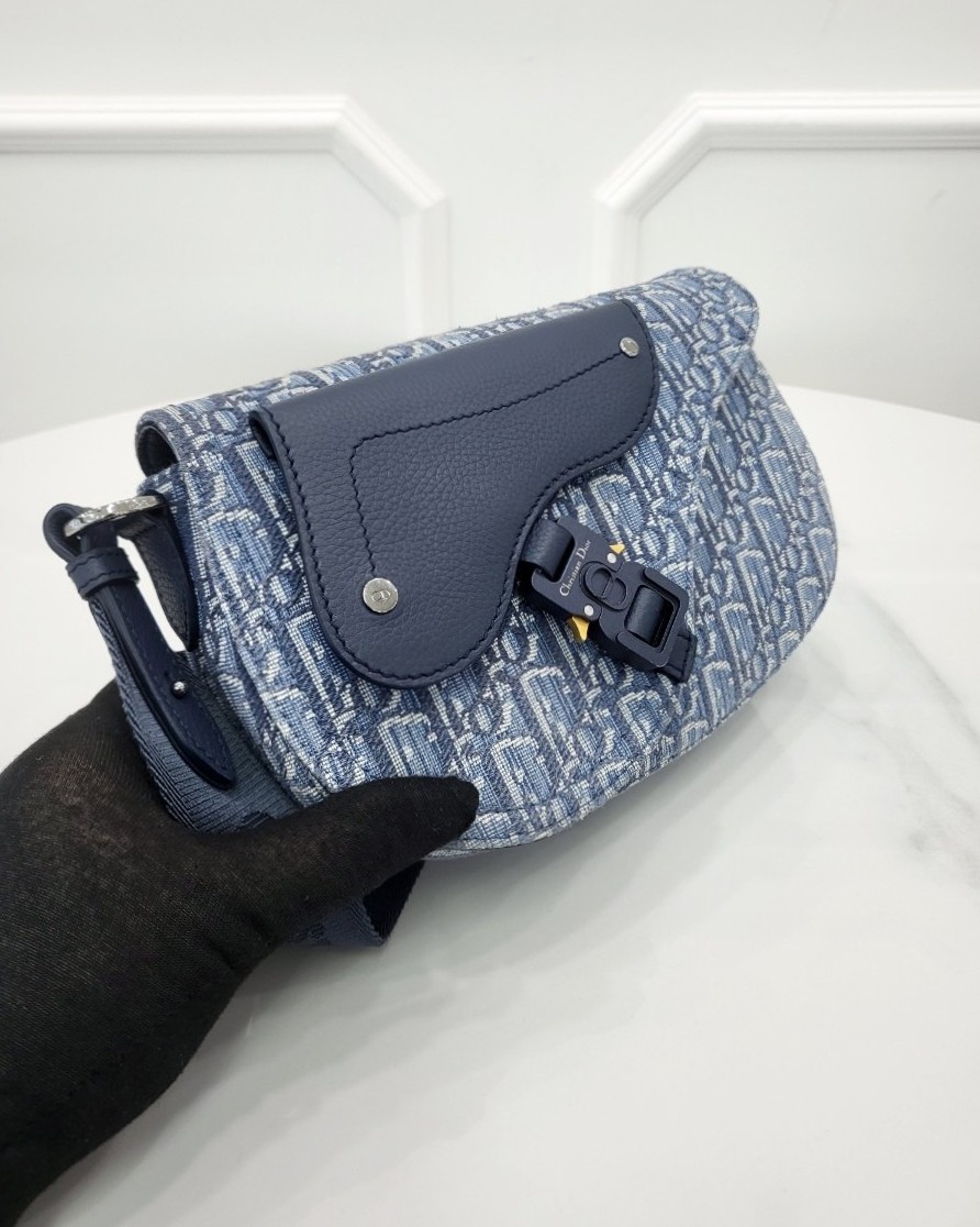 [미다스] 디올 오블리크 자카드 새들 스트랩백 블루 1ADPO325YKY H04E