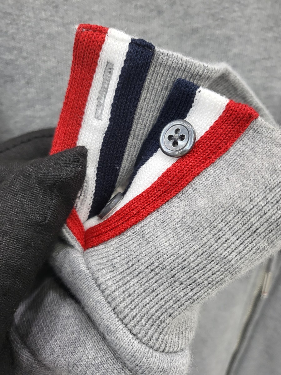 [미다스] 톰브라운 코튼 루프백 후드집업 그레이 MJT153A 1