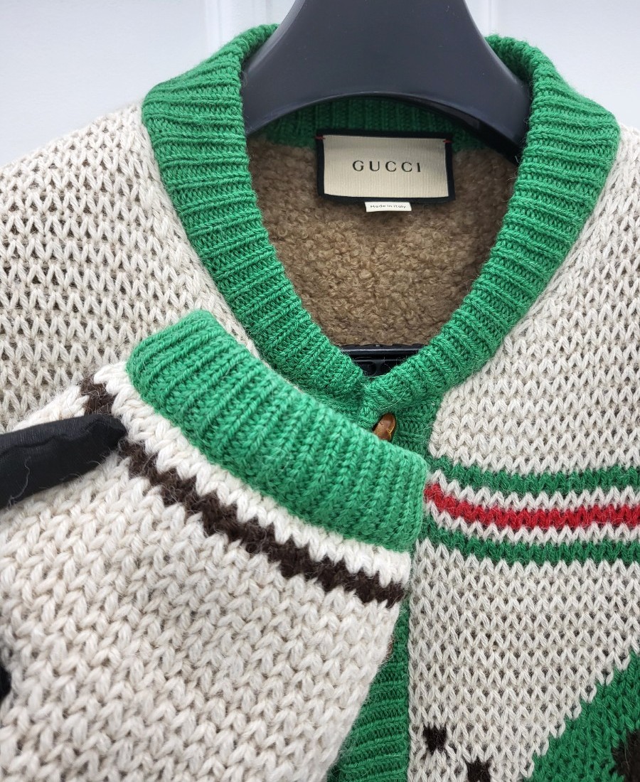 [미다스] 구찌 알파카 자카드 가디건 642798 S