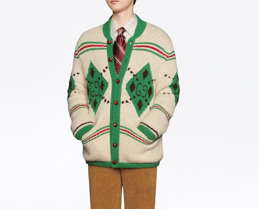 [미다스] 구찌 알파카 자카드 가디건 642798 S