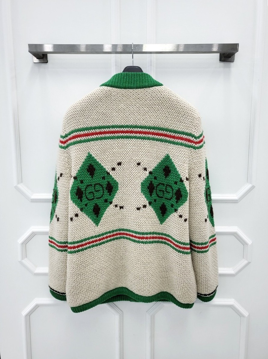 [미다스] 구찌 알파카 자카드 가디건 642798 S