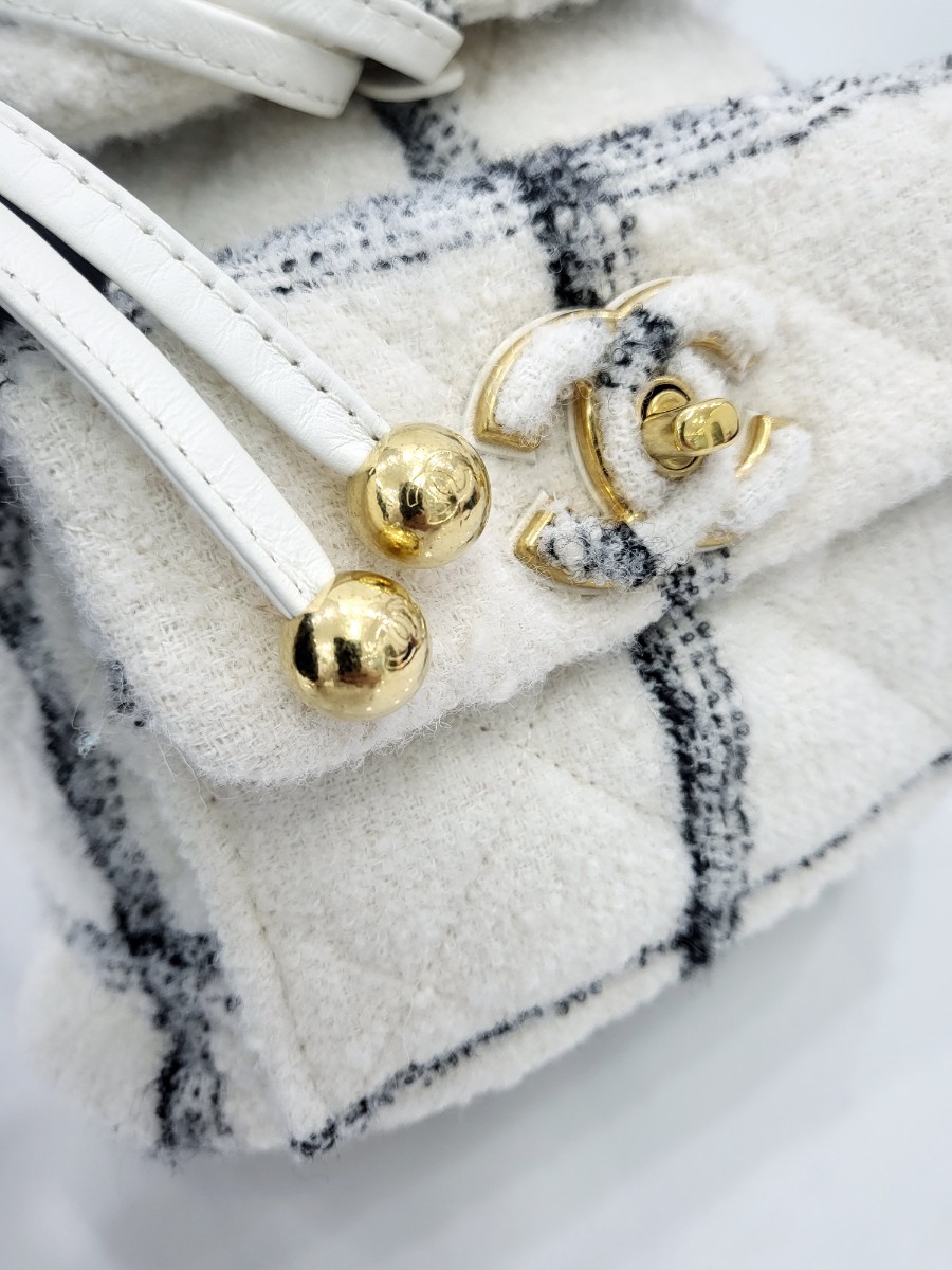 [미다스] 샤넬 트위드 듀마 시즌 백팩 금장 AS3615 내장칩