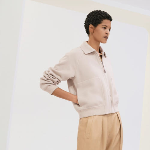 [미다스] 에르메스 샹달 울 자켓 사블르 H5E0177DEDO 38