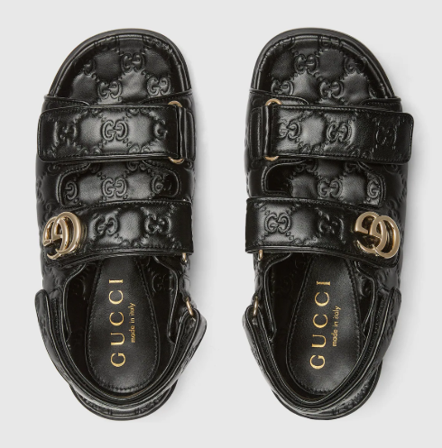 [미다스] 25SS 구찌 GG 벨크로 스트랩 샌들 816625 38