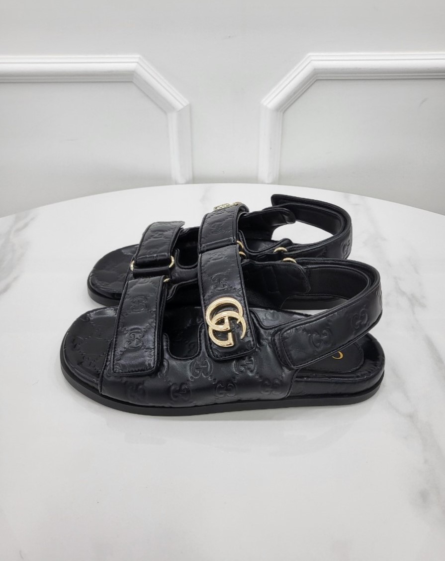 [미다스] 25SS 구찌 GG 벨크로 스트랩 샌들 816625 38