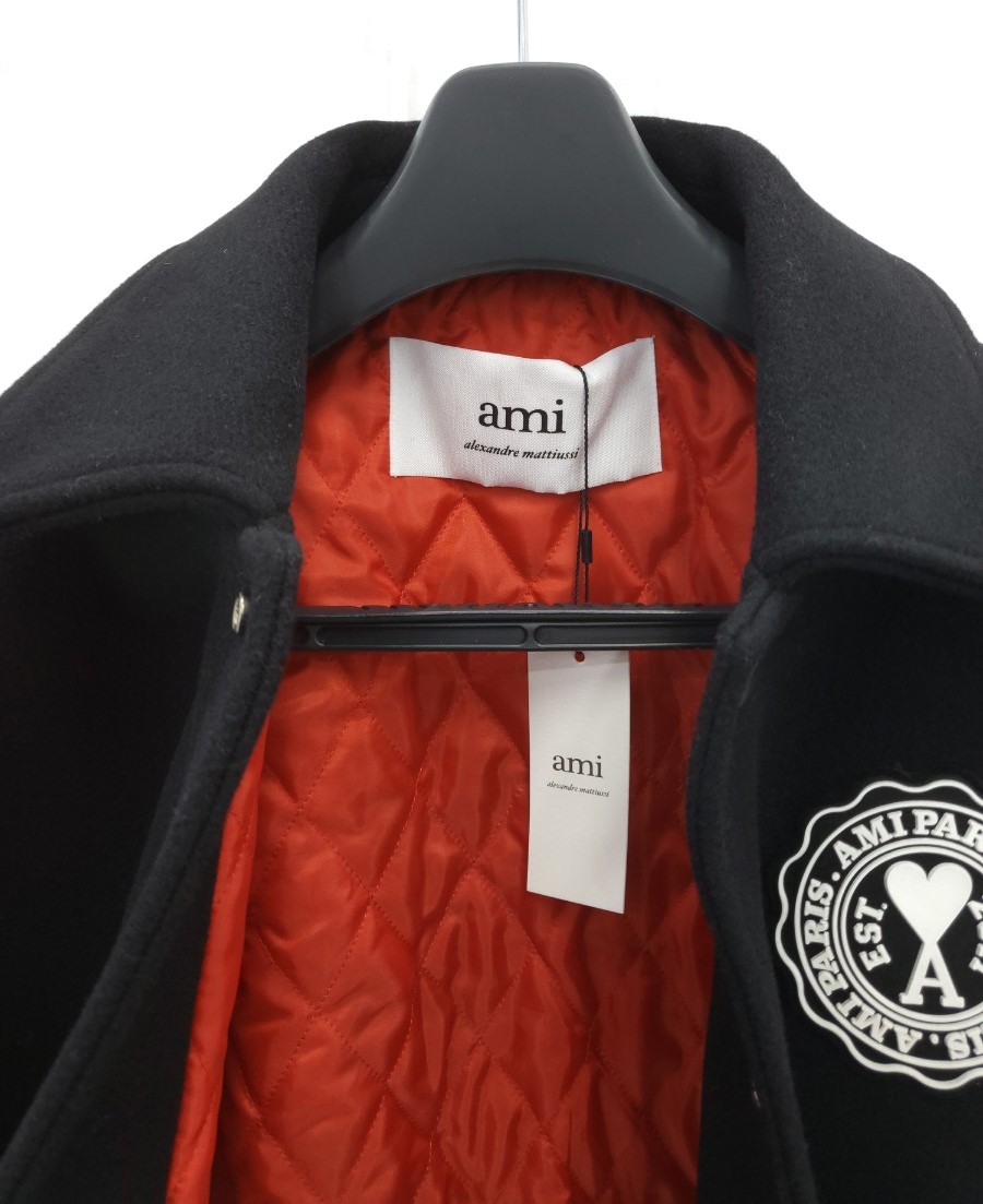 [미다스] 아미 로고 패지 바시티 자켓 H22HJK214.259