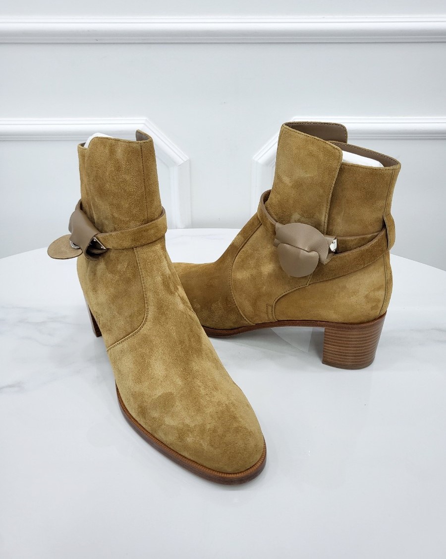 [미다스] 에르메스 스웨이드 프렌치 50 앵클부츠 H222093Z 41