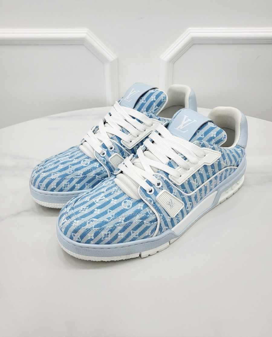 [미다스] 루이비통 LV 트레이너 블루 스트라이프 8 1ABNLI