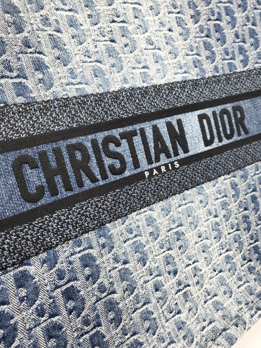 [미다스] 디올 오블리크 자카드 블루 북토트 라지 M1286ZEGC