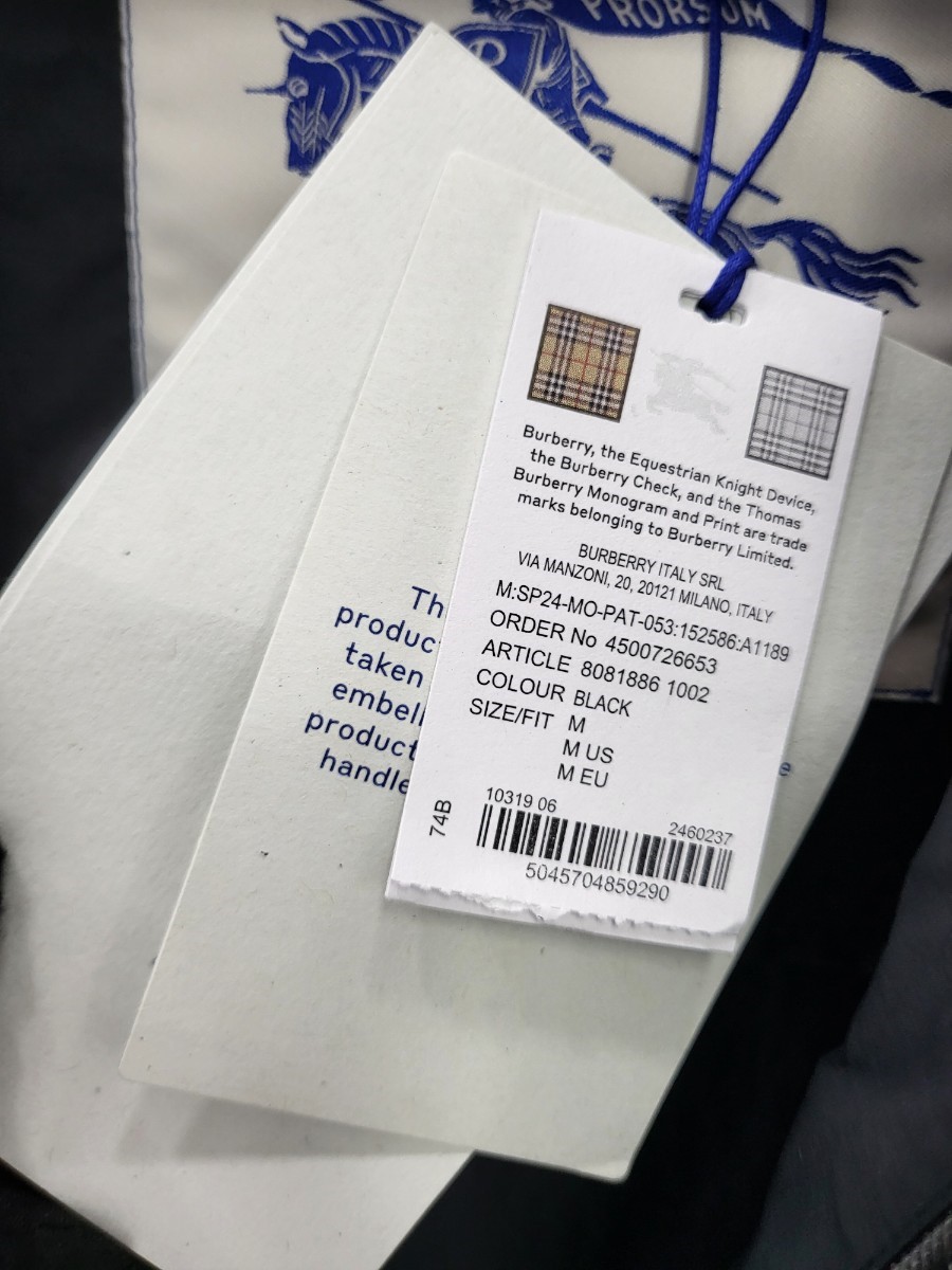 [미다스] 버버리 EKD 자수 후드 집업 라이트웨이크 자켓 M 8081886