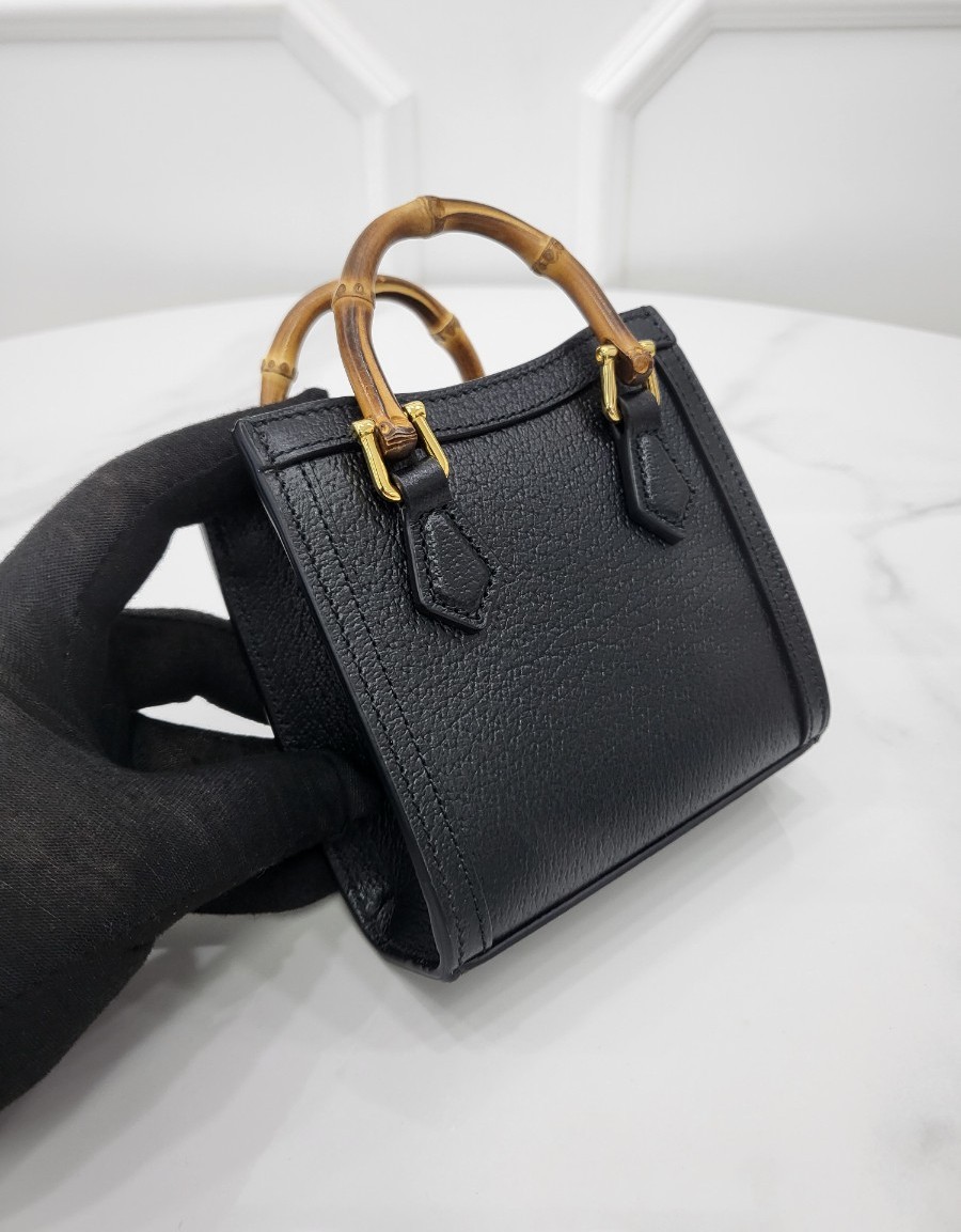 [미다스] 구찌 다이애나 나노 블랙 토트백 760251 새상품