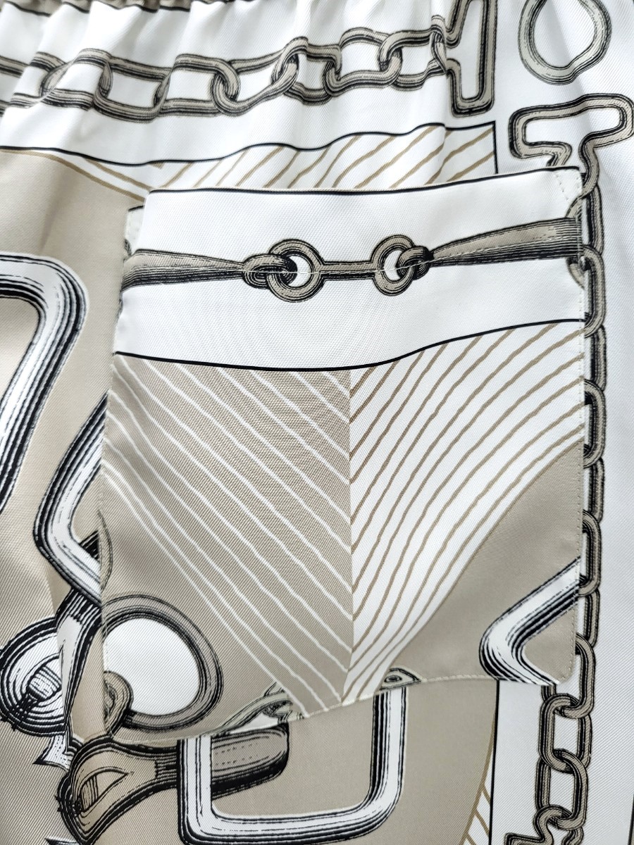 [미다스] 에르메스 칼레이도스코프 효과 프린트 크롭팬츠 H4H0477DWF836