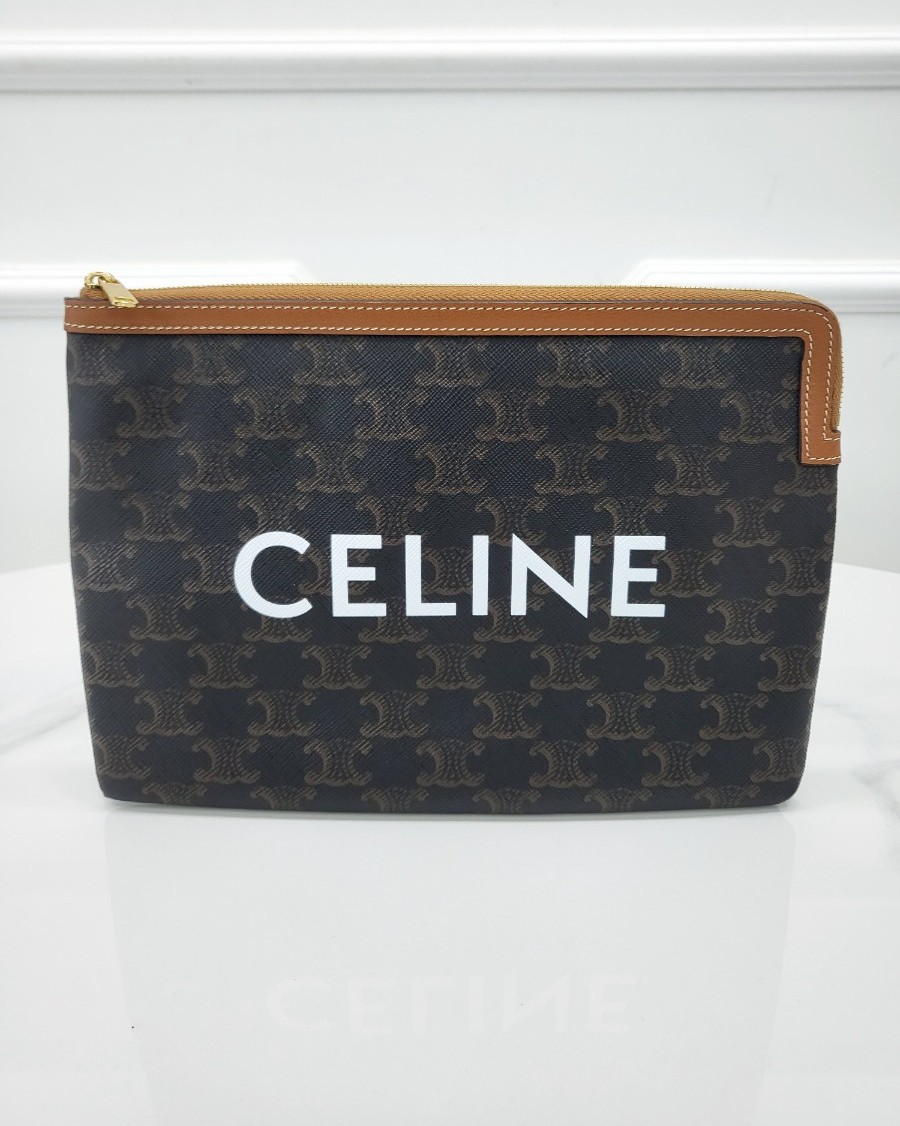 [미다스] 셀린느 트리오페 파우치 탄 10D672BZQ