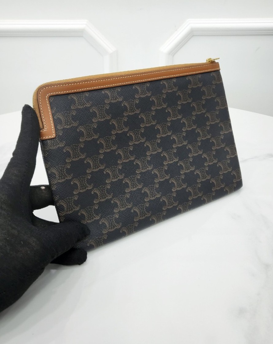 [미다스] 셀린느 트리오페 파우치 탄 10D672BZQ