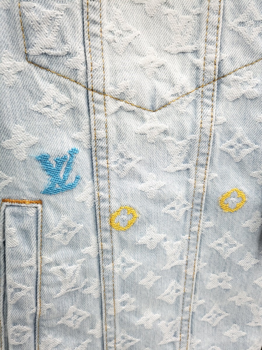 [미다스] 루이비통 타일러 모노그램 데님자켓 58 1AFPTF