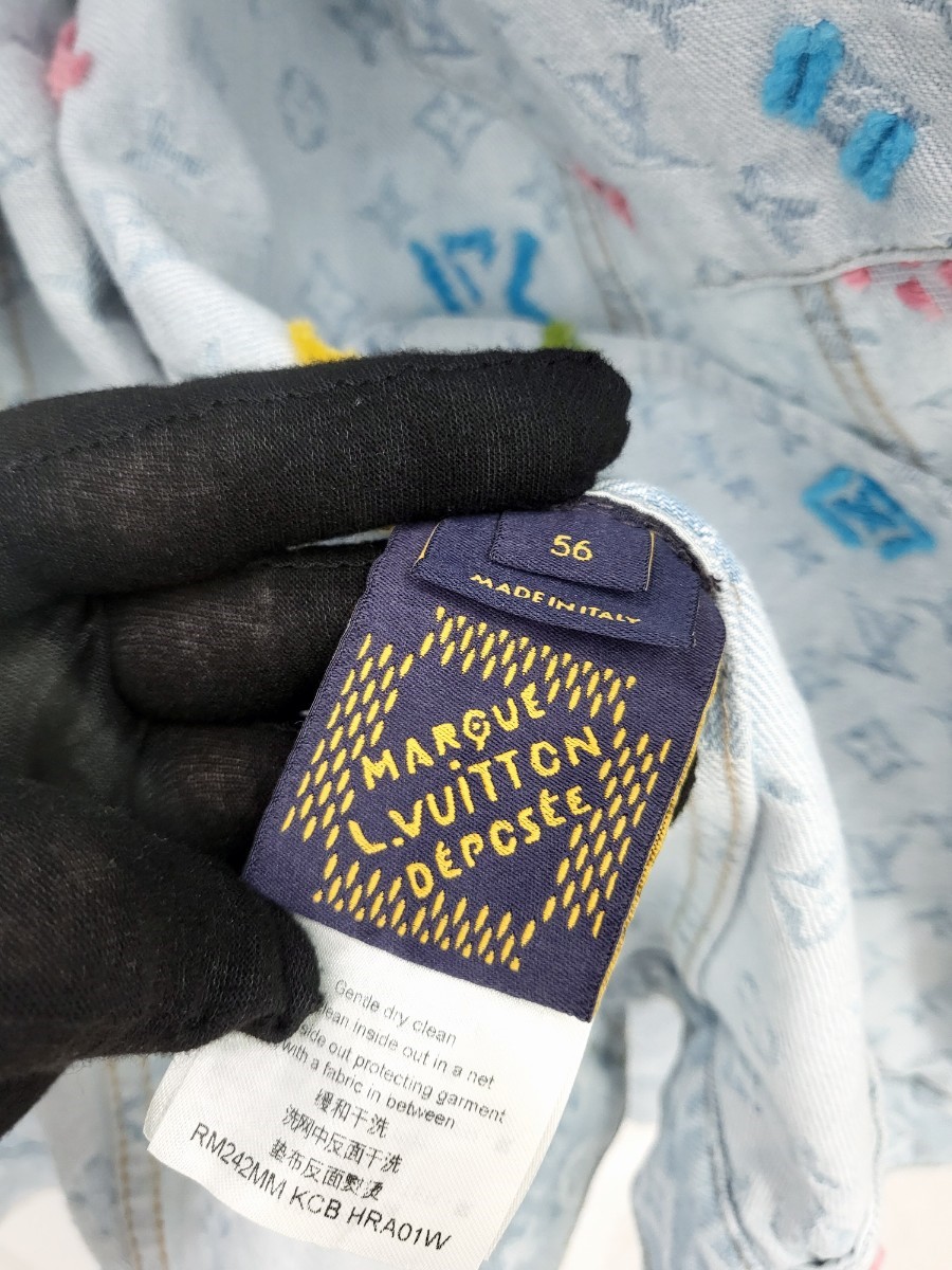 [미다스] 루이비통 타일러 모노그램 데님자켓 56 1AFPTF