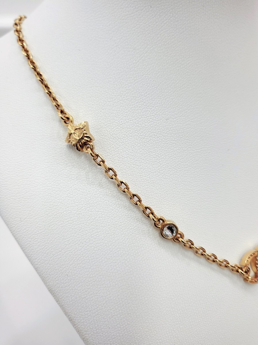 [미다스] 샤넬 24C 크리스탈 별 CC 로고 목걸이 ABC822B