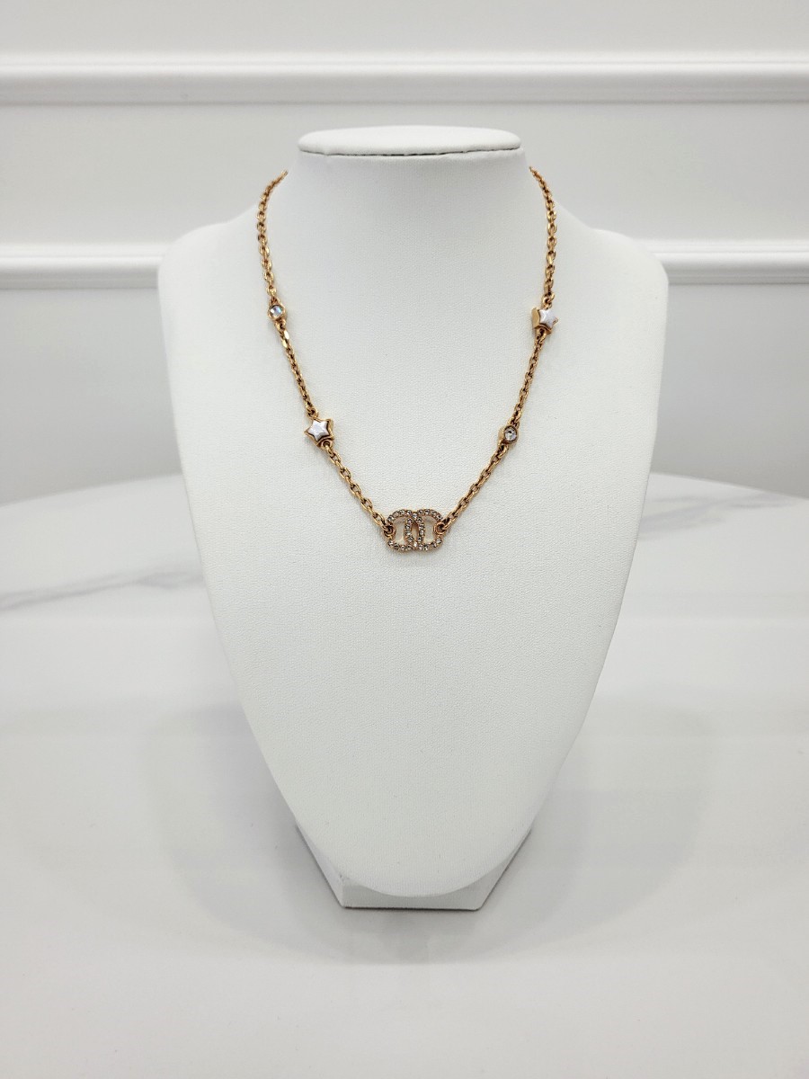 [미다스] 샤넬 24C 크리스탈 별 CC 로고 목걸이 ABC822B